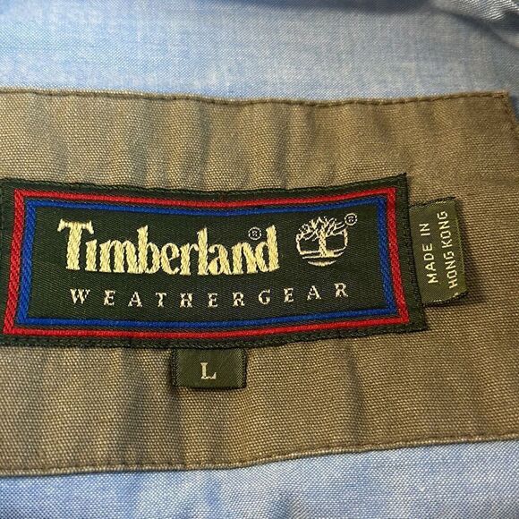 Timberland Weathergear Mens Burgundy Canvas Barn Chore Coat Jacket Size L Large - Picture 9 of 13